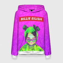 Толстовка-худи женская Billie Eilish, цвет: 3D-белый