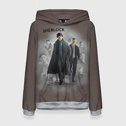 Толстовка-худи женская Sherlock, цвет: 3D-меланж