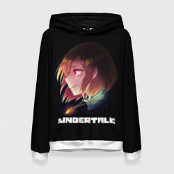 Толстовка-худи женская UNDERTALE, цвет: 3D-белый