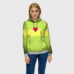 Толстовка-худи женская UNDERTALE CHARA, цвет: 3D-меланж — фото 2
