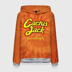 Толстовка-худи женская Cactus Jack, цвет: 3D-меланж