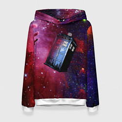 Толстовка-худи женская Doctor Who, цвет: 3D-белый