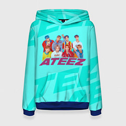 Толстовка-худи женская Ateez, цвет: 3D-синий