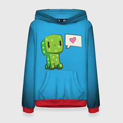 Толстовка-худи женская MINECRAFT, цвет: 3D-красный