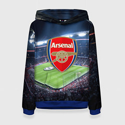 Толстовка-худи женская FC Arsenal, цвет: 3D-синий