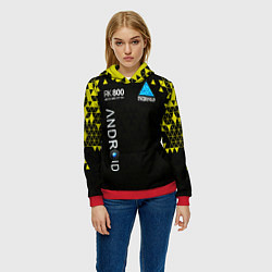 Толстовка-худи женская DETROIT: BECOME HUMAN, цвет: 3D-красный — фото 2