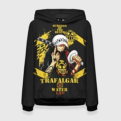 Толстовка-худи женская One Piece Trafalgar Water, цвет: 3D-черный