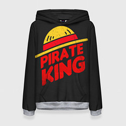 Толстовка-худи женская One Piece Pirate King, цвет: 3D-меланж