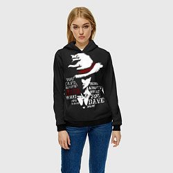 Толстовка-худи женская One Piece, цвет: 3D-черный — фото 2