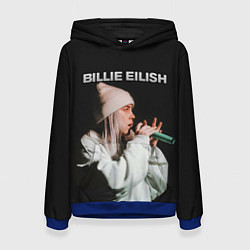 Толстовка-худи женская BILLIE EILISH, цвет: 3D-синий