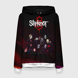 Толстовка-худи женская Slipknot, цвет: 3D-белый