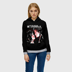 Толстовка-худи женская My Chemical Romance, цвет: 3D-меланж — фото 2