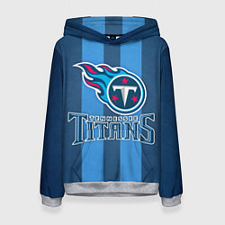 Толстовка-худи женская Tennessee Titans, цвет: 3D-меланж