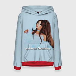 Толстовка-худи женская Ariana Grande Ариана Гранде, цвет: 3D-красный