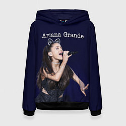 Толстовка-худи женская Ariana Grande Ариана Гранде, цвет: 3D-черный