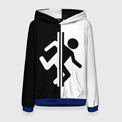 Толстовка-худи женская PORTAL, цвет: 3D-синий