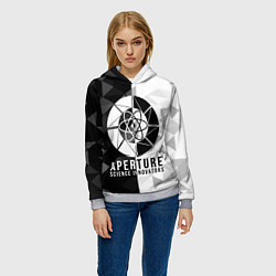 Толстовка-худи женская PORTAL, цвет: 3D-меланж — фото 2