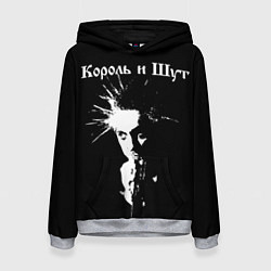 Толстовка-худи женская Король и Шут Анархия спина, цвет: 3D-меланж