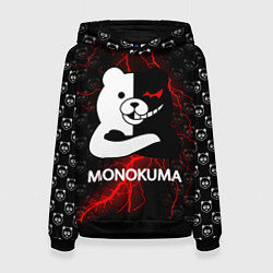 Толстовка-худи женская MONOKUMA, цвет: 3D-черный