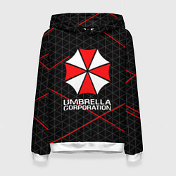 Толстовка-худи женская UMBRELLA CORP, цвет: 3D-белый