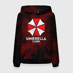 Толстовка-худи женская UMBRELLA CORP, цвет: 3D-черный