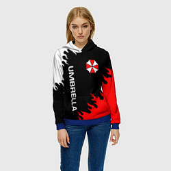 Толстовка-худи женская UMBRELLA CORP, цвет: 3D-синий — фото 2
