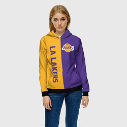 Толстовка-худи женская LA LAKERS, цвет: 3D-черный — фото 2