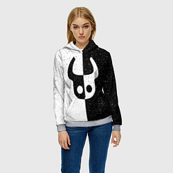 Толстовка-худи женская Hollow Knight, цвет: 3D-меланж — фото 2