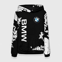 Толстовка-худи женская BMW, цвет: 3D-черный