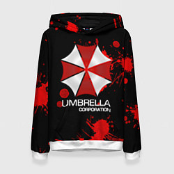 Толстовка-худи женская UMBRELLA CORP, цвет: 3D-белый