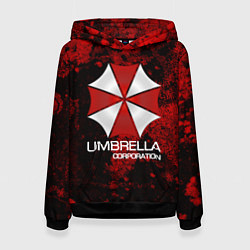 Толстовка-худи женская UMBRELLA CORP, цвет: 3D-черный