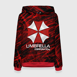 Толстовка-худи женская UMBRELLA CORP, цвет: 3D-красный