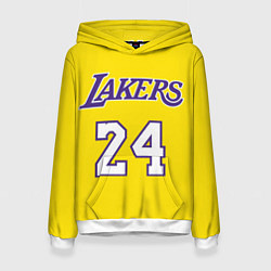 Толстовка-худи женская Kobe Bryant 24, цвет: 3D-белый