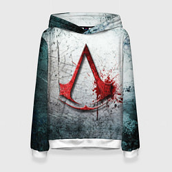 Толстовка-худи женская Assassins Creed, цвет: 3D-белый