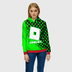 Толстовка-худи женская Roblox, цвет: 3D-красный — фото 2