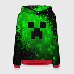 Толстовка-худи женская MINECRAFT, цвет: 3D-красный