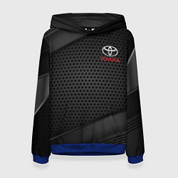Толстовка-худи женская TOYOTA, цвет: 3D-синий