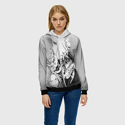 Толстовка-худи женская The Rising of the Shield Hero, цвет: 3D-черный — фото 2