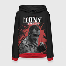 Толстовка-худи женская Tony Ferguson, цвет: 3D-красный