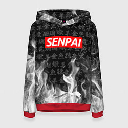 Толстовка-худи женская SENPAI, цвет: 3D-красный