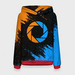 Толстовка-худи женская PORTAL, цвет: 3D-красный