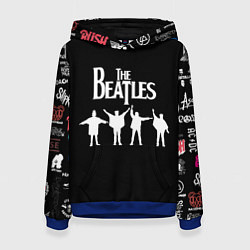 Толстовка-худи женская Beatles, цвет: 3D-синий