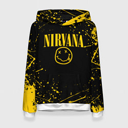 Толстовка-худи женская NIRVANA, цвет: 3D-белый