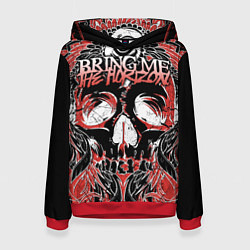 Толстовка-худи женская Bring Me the Horizon, цвет: 3D-красный