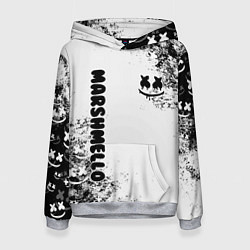 Толстовка-худи женская Marshmello, цвет: 3D-меланж