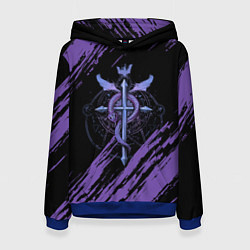 Толстовка-худи женская Стальной алхимик, цвет: 3D-синий