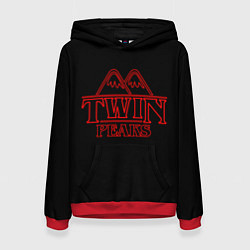 Толстовка-худи женская Twin Peaks, цвет: 3D-красный