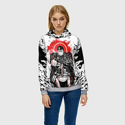 Толстовка-худи женская BERSERK, цвет: 3D-меланж — фото 2