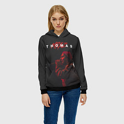 Толстовка-худи женская Thomas Mraz, цвет: 3D-черный — фото 2
