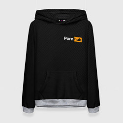 Толстовка-худи женская PORNHUB, цвет: 3D-меланж